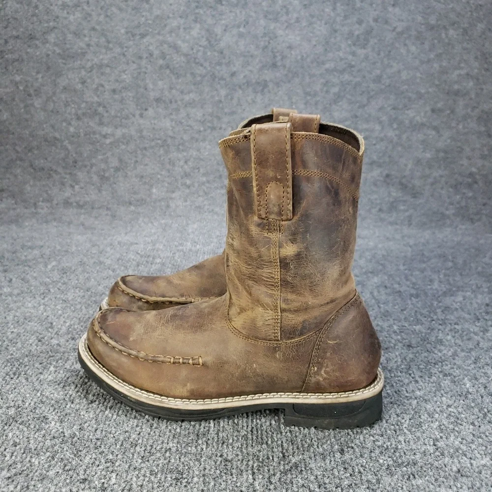 Smoky Mountain Boots Youth Big Kid Size 2R Brown Distressed Brown Leather‎ 3918C